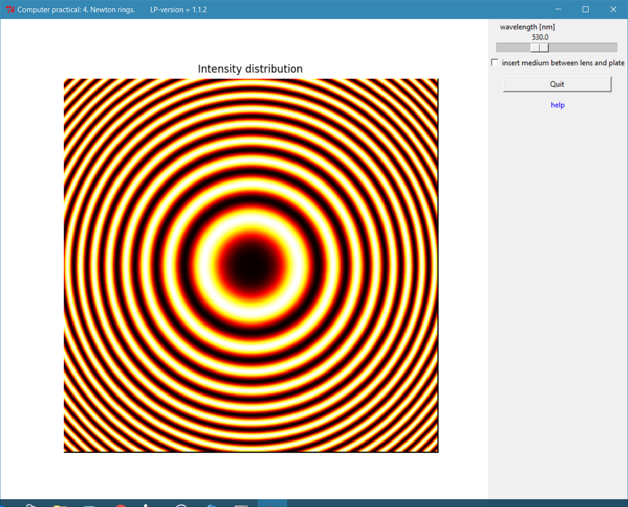 8.3.4. Newton rings. — LightPipes for Python 2.1.4 documentation